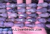 CTR309 15.5 inches 10*25mm faceted teardrop labradorite beads