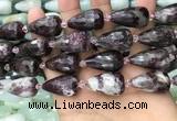 CTR360 15.5 inches 15*25mm faceted teardrop tourmaline beads