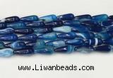 CTR405 15.5 inches 8*20mm teardrop agate beads wholesale