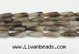 CTR413 15.5 inches 10*30mm teardrop agate beads wholesale