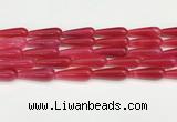 CTR419 15.5 inches 10*30mm teardrop agate beads wholesale