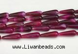 CTR420 15.5 inches 10*30mm teardrop agate beads wholesale