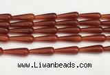 CTR422 15.5 inches 10*30mm teardrop agate beads wholesale