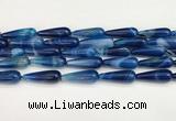 CTR427 15.5 inches 10*30mm teardrop agate beads wholesale