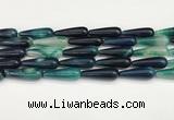 CTR434 15.5 inches 10*30mm teardrop agate beads wholesale