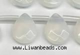 CTR674 Top drilled 10*14mm faceted briolette opalite beads wholesale