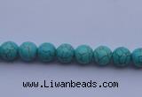 CTU01 15.5 inches 4mm round blue turquoise strand beads Wholesale