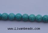 CTU02 15.5 inches 6mm round blue turquoise strand beads Wholesale