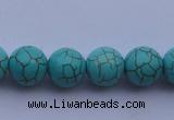 CTU09 15.5 inches 20mm round blue turquoise strand beads Wholesale