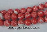 CTU1002 15.5 inches 8mm round synthetic turquoise beads wholesale