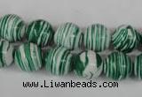 CTU1128 15.5 inches 10mm round synthetic turquoise beads wholesale