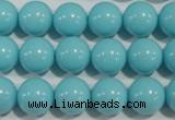 CTU1215 15.5 inches 14mm round synthetic turquoise beads