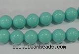 CTU1384 15.5 inches 10mm round synthetic turquoise beads