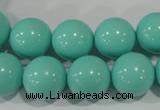 CTU1387 15.5 inches 16mm round synthetic turquoise beads