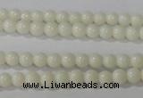 CTU1429 15.5 inches 2mm round synthetic turquoise beads