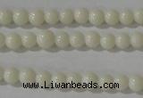 CTU1430 15.5 inches 3mm round synthetic turquoise beads