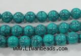 CTU1673 15.5 inches 8mm round synthetic turquoise beads