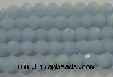 CTU1741 15.5 inches 4mm faceted round synthetic turquoise beads