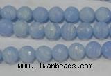 CTU1743 15.5 inches 8mm faceted round synthetic turquoise beads