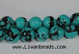 CTU1804 15.5 inches 10mm round synthetic turquoise beads