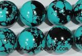 CTU1809 15.5 inches 20mm round synthetic turquoise beads