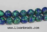 CTU1813 15.5 inches 8mm round synthetic turquoise beads