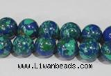 CTU1814 15.5 inches 10mm round synthetic turquoise beads