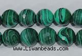 CTU1825 15.5 inches 12mm faceted round synthetic turquoise beads