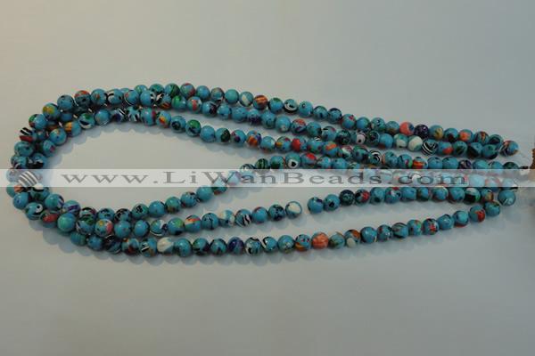 CTU2001 15.5 inches 6mm round synthetic turquoise beads