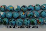 CTU2002 15.5 inches 8mm round synthetic turquoise beads