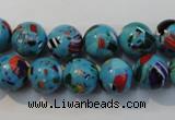 CTU2003 15.5 inches 10mm round synthetic turquoise beads