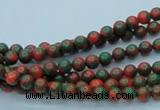 CTU213 16 inches 4mm round imitation turquoise beads wholesale