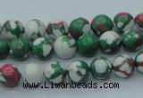 CTU224 16 inches 8mm round imitation turquoise beads wholesale