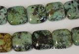 CTU2479 15.5 inches 14*14mm square African turquoise beads wholesale