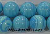 CTU2588 15.5 inches 20mm round synthetic turquoise beads