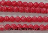 CTU2610 15.5 inches 4mm round synthetic turquoise beads