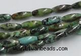 CTU408 15.5 inches 5*13mm rice African turquoise beads wholesale