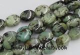 CTU412 15.5 inches 8*12mm oval African turquoise beads wholesale