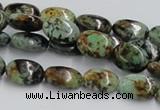 CTU413 15.5 inches 10*14mm oval African turquoise beads wholesale