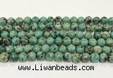 CTU514 15.5 inches 6mm round African turquoise beads wholesale