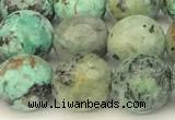 CTU526 15 inches 8mm faceted round African turquoise beads