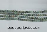 CTU563 15.5 inches 6mm round matte african turquoise beads