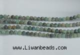 CTU564 15.5 inches 8mm round matte african turquoise beads