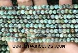 CTU570 15.5 inches 4mm round african turquoise beads wholesale