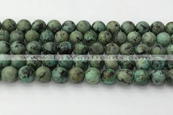 CTU578 15.5 inches 10mm round african turquoise beads wholesale