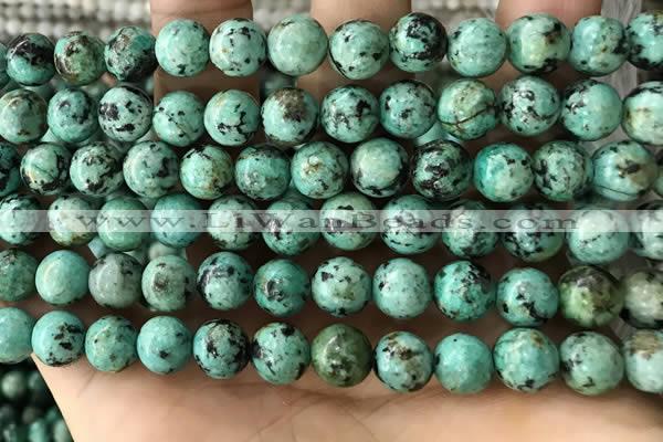 CTU582 15.5 inches 8mm round natural african turquoise beads