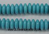 CTU880 15.5 inches 5*8mm rondelle dyed turquoise beads wholesale