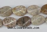 CTW58 15.5 inches 12*16mm twisted oval jasper gemstone beads