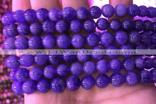 CTZ515 15.5 inches 8mm round natural tanzanite gemstone beads