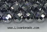 CTZ612 15.5 inches 8mm faceted round terahertz beads wholesale